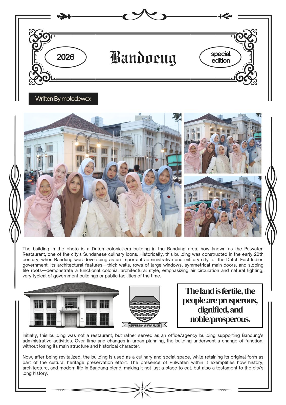 bandung newspaper photo